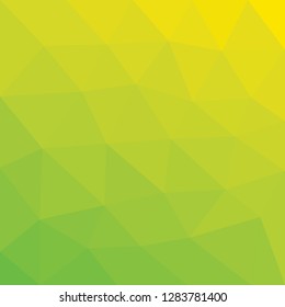 Geometric Low Polygonal Background Yellow Color Vector Template