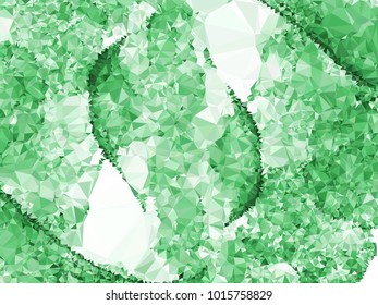 Geometric low polygonal green background. Design element for book covers, presentations layouts, title and page backgrounds. Vector clip art.