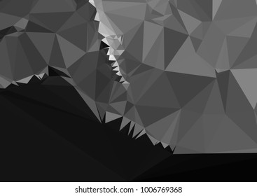 Geometric low polygonal horizontal background. Abstract multicolor mosaic backdrop. Design element for book covers, presentations layouts, title backgrounds. Vector clip art.