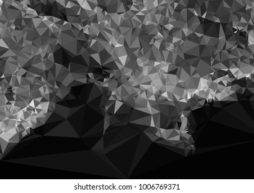 Geometric low polygonal horizontal background. Abstract multicolor mosaic backdrop. Design element for book covers, presentations layouts, title backgrounds. Vector clip art.