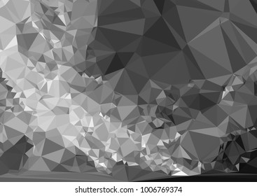Geometric low polygonal horizontal background. Abstract multicolor mosaic backdrop. Design element for book covers, presentations layouts, title backgrounds. Vector clip art.