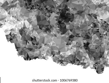 Geometric low polygonal horizontal background. Abstract multicolor mosaic backdrop. Design element for book covers, presentations layouts, title backgrounds. Vector clip art.