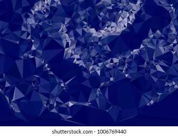 Geometric low polygonal horizontal background. Abstract multicolor mosaic backdrop. Design element for book covers, presentations layouts, title backgrounds. Vector clip art.