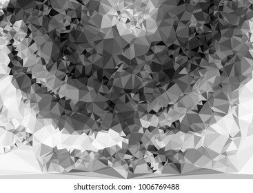 Geometric low polygonal horizontal background. Abstract multicolor mosaic backdrop. Design element for book covers, presentations layouts, title backgrounds. Vector clip art.