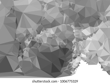 Geometric low polygonal horizontal background. Abstract multicolor mosaic backdrop. Design element for book covers, presentations layouts, title backgrounds. Vector clip art.