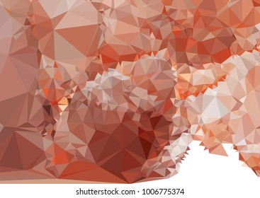 Geometric low polygonal horizontal background. Abstract multicolor mosaic backdrop. Design element for book covers, presentations layouts, title backgrounds. Vector clip art.