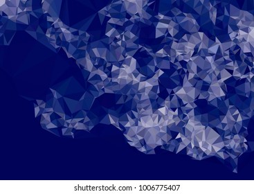 Geometric low polygonal horizontal background. Abstract multicolor mosaic backdrop. Design element for book covers, presentations layouts, title backgrounds. Vector clip art.