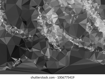 Geometric low polygonal horizontal background. Abstract multicolor mosaic backdrop. Design element for book covers, presentations layouts, title backgrounds. Vector clip art.