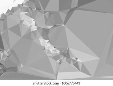 Geometric low polygonal horizontal background. Abstract multicolor mosaic backdrop. Design element for book covers, presentations layouts, title backgrounds. Vector clip art.