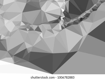 Geometric low polygonal horizontal background. Abstract multicolor mosaic backdrop. Design element for book covers, presentations layouts, title backgrounds. Vector clip art.