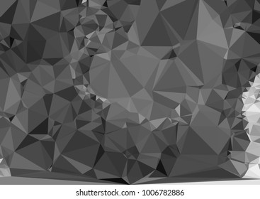 Geometric low polygonal horizontal background. Abstract multicolor mosaic backdrop. Design element for book covers, presentations layouts, title backgrounds. Vector clip art.