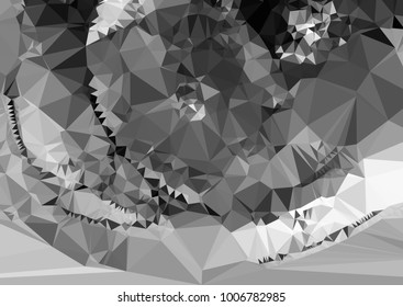 Geometric low polygonal horizontal background. Abstract multicolor mosaic backdrop. Design element for book covers, presentations layouts, title backgrounds. Vector clip art.