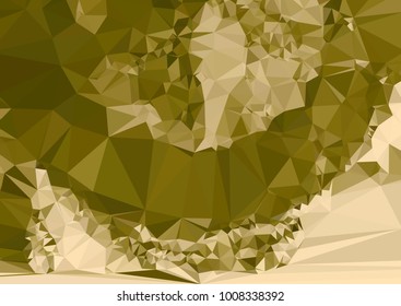 Geometric low polygonal horizontal background. Abstract multicolor mosaic backdrop. Design element for book covers, presentations layouts, title backgrounds. Vector clip art.