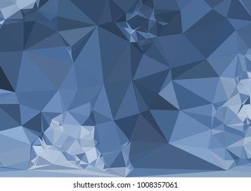 Geometric low polygonal horizontal background. Abstract multicolor mosaic backdrop. Design element for book covers, presentations layouts, title backgrounds. Vector clip art.