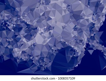 Geometric low polygonal horizontal background. Abstract multicolor mosaic backdrop. Design element for book covers, presentations layouts, title backgrounds. Vector clip art.
