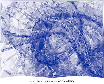 Geometric low polygonal mosaic backdrop. Vector clip art.