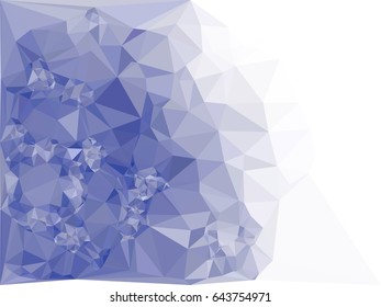 Geometric low polygonal mosaic backdrop. Vector clip art.