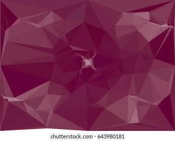 Geometric low polygonal mosaic backdrop. Vector clip art.