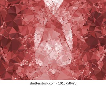 Geometric low polygonal red background. Design element for book covers, presentations layouts, title and page backgrounds. Vector clip art.