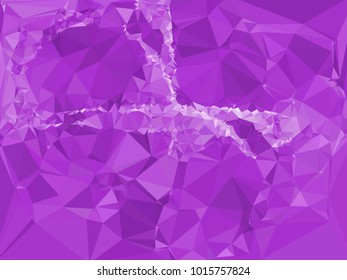 Geometric low polygonal violet background. Design element for book covers, presentations layouts, title and page backgrounds. Vector clip art.