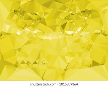 Geometric low polygonal yellow background. Design element for book covers, presentations layouts, title and page backgrounds. Vector clip art.