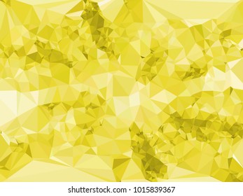Geometric low polygonal yellow background. Design element for book covers, presentations layouts, title and page backgrounds. Vector clip art.