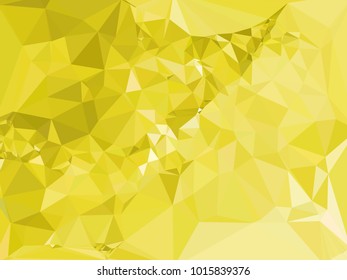 Geometric low polygonal yellow background. Design element for book covers, presentations layouts, title and page backgrounds. Vector clip art.