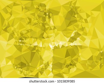 Geometric low polygonal yellow background. Design element for book covers, presentations layouts, title and page backgrounds. Vector clip art.