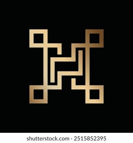 Geometric Luxury Abstract Logo Vector Illustration