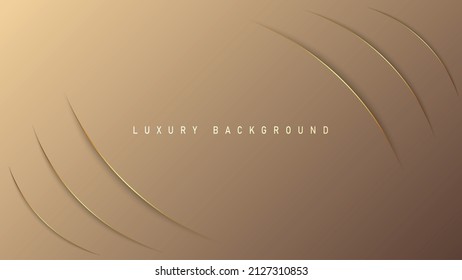 Geometrischer luxuriöser Hintergrund mit goldenen Elementen, Design des Papierkonzepts