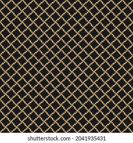 Geometric luxury ethnic pattern. Abstract vector square shapes gold color. The background is used in the design of wallpapers, textiles, packaging, covers, business cards, clothing.