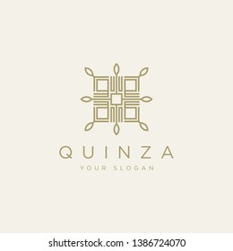 Geometric, Luxury, Feminine Logo - Vector logo template