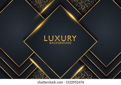 Geometric luxury gold metal background. Graphic design element for invitation, cover, background. Elegant decoration