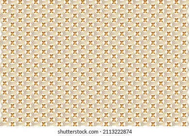 Geometric luxury pattern gold and white background