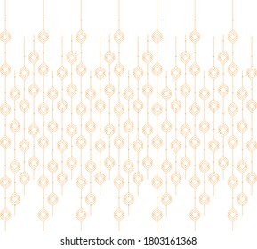 geometric luxury pattern golden on white