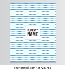 Geometric Magazine with Copy Space