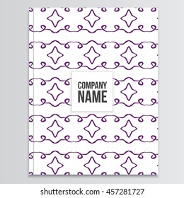 Geometric magazine template