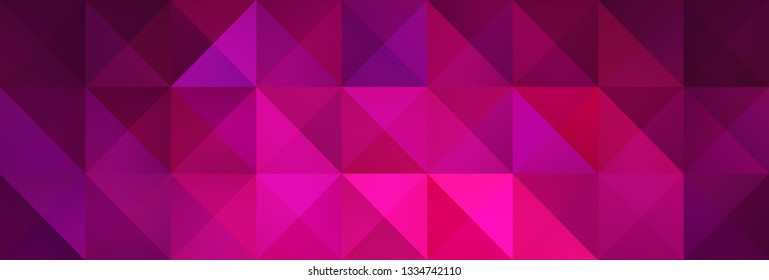 Geometric Magenta and Pink Backdrop with Triangles