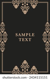 Geometric mandala background with a vintage damask pattern design