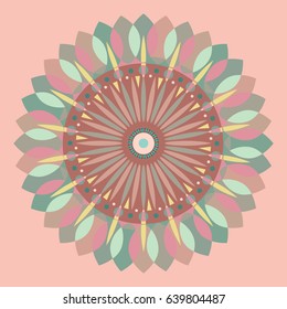 geometric mandala. composite background