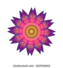 Geometric Mandala Design. Circular ornament design element. Mandala flower decoration. fit for logo, icon or symbol, etc. vector illustration