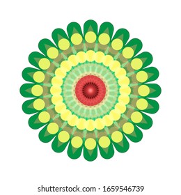 Geometric Mandala Design. Circular ornament design element. Mandala flower decoration. fit for logo, icon or symbol, etc. vector illustration