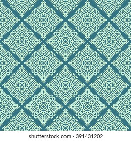 Geometric mandala doodle simple repeating seamless lace pattern - vector illustration wallpaper
