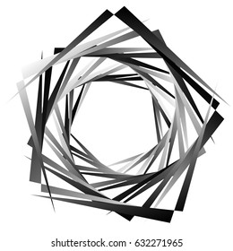 Geometric mandala elements, mandala motifs. Abstract circular shape