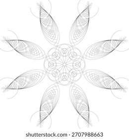 Mandala geométrico para harmonia e unidade.