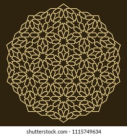 Geometric mandala in islamic style.