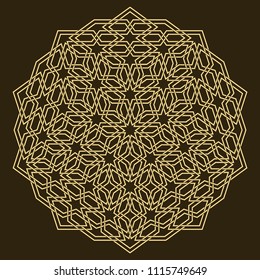 Geometric mandala in islamic style.