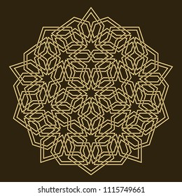 Geometric mandala in islamic style.