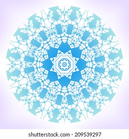 Geometric mandala. Ornament can be used as a greeting card or other.