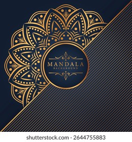 Geometric Mandala Ornament Line Art